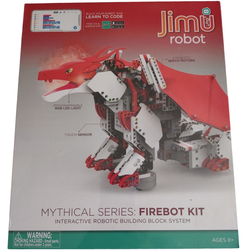 New Sealed UBTECH Jimu Mythical Series Firebot Kit